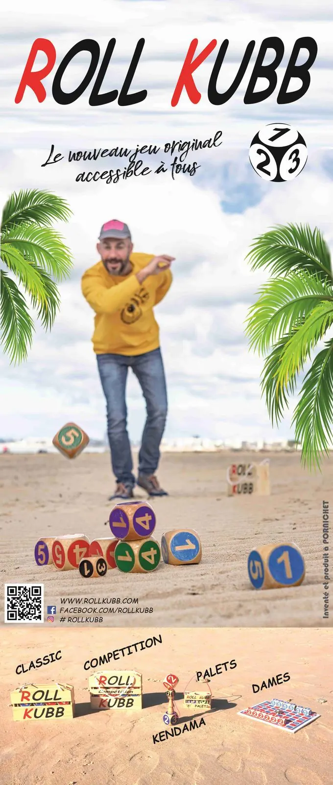 Affiche Roll Kubb : le nouveau jeu original accessible à tous